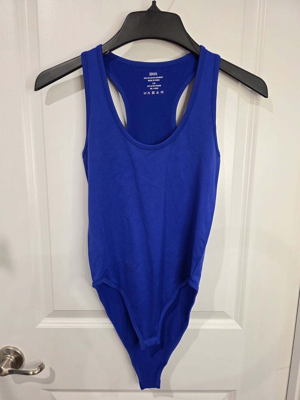 Zenana Premium Seamless Racerback Tank Bodysuit